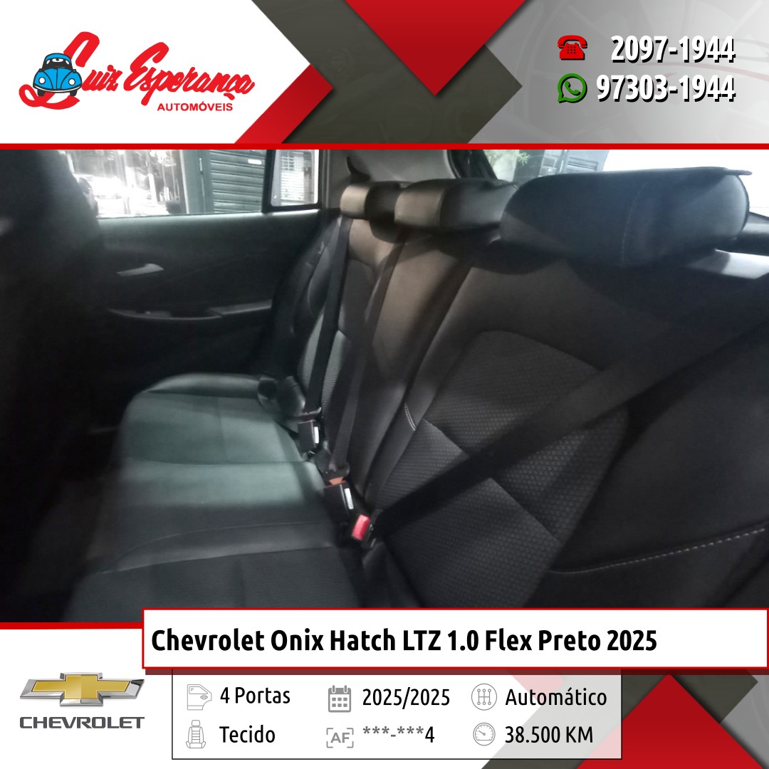 Chevrolet Onix Hatch LTZ 1.0 Flex Preto 2025