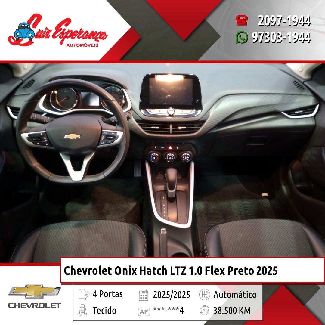 Chevrolet Onix Hatch LTZ 1.0 Flex Preto 2025