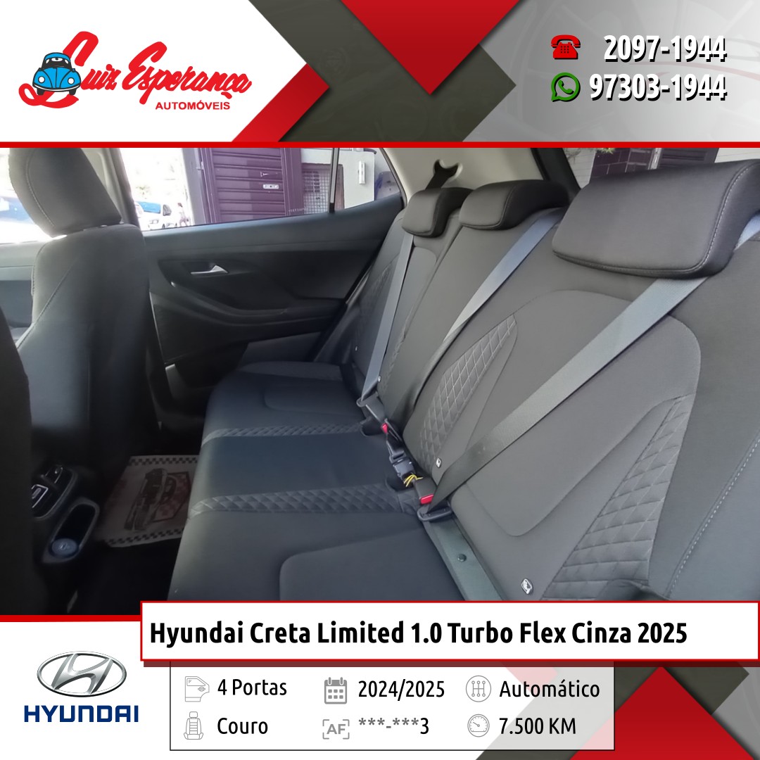 Hyundai Creta Limited 1.0 Turbo Flex Cinza 2025