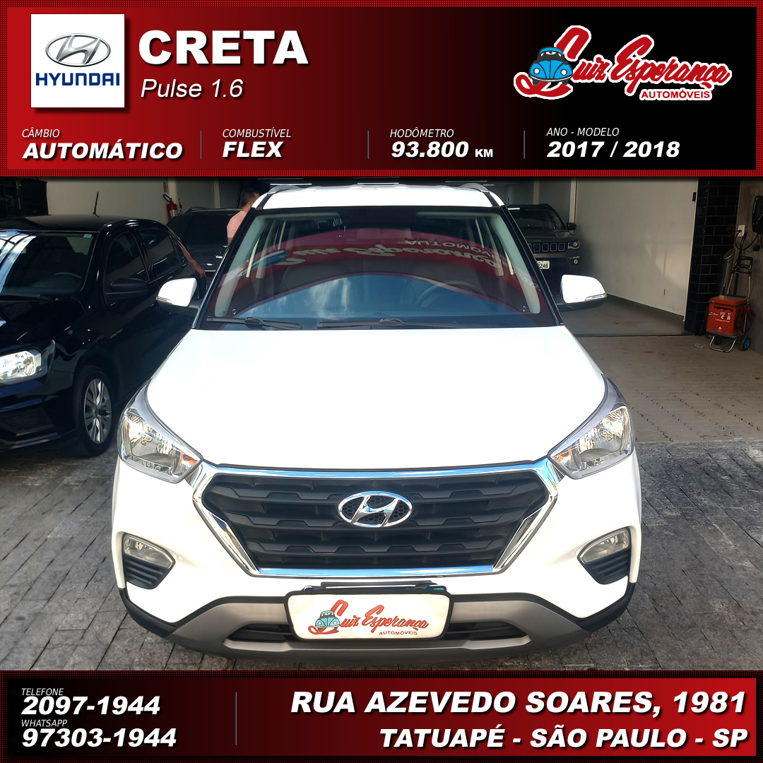 Hyundai Creta Pulse 1.6 Flex Branca 2018