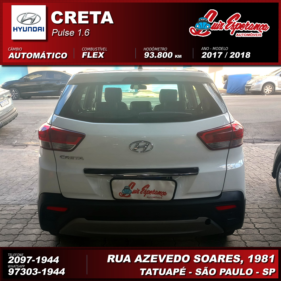 Hyundai Creta Pulse 1.6 Flex Branca 2018
