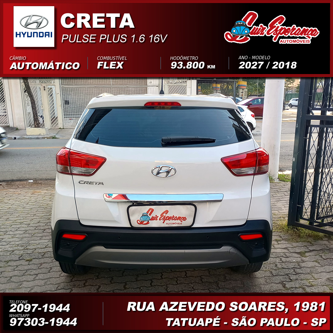 Hyundai Creta Pulse 1.6 Flex Branca 2018