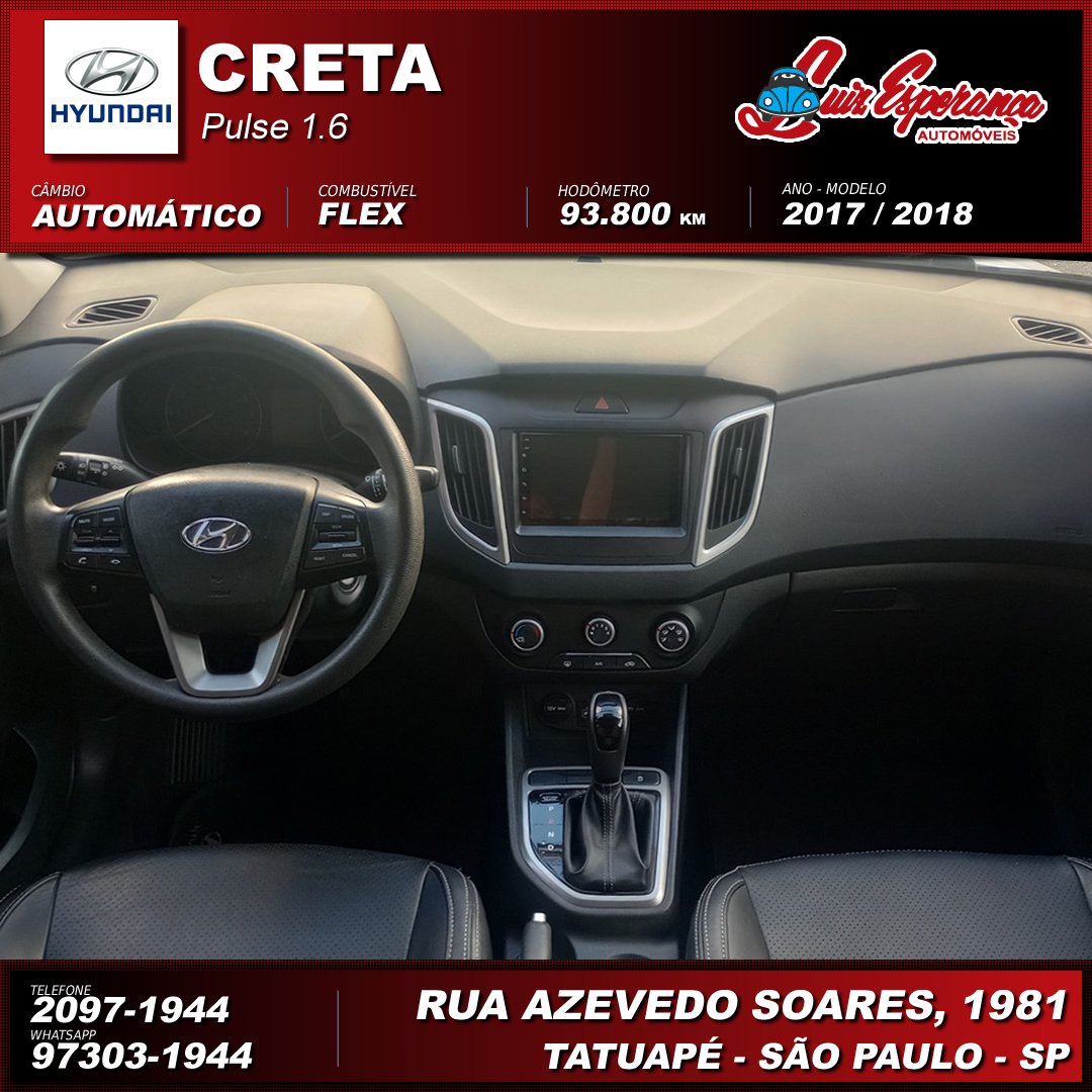 Hyundai Creta Pulse 1.6 Flex Branca 2018