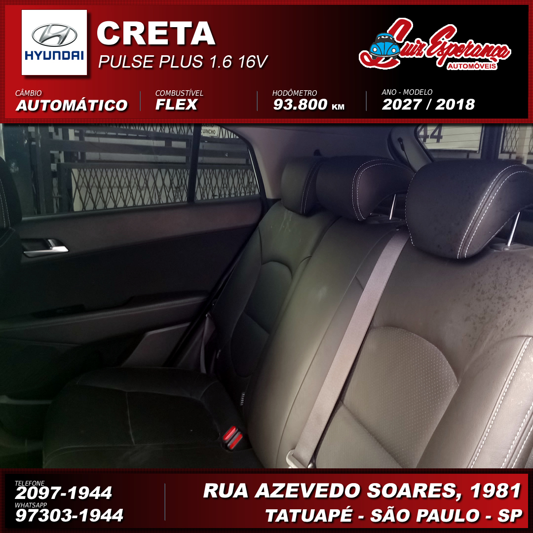 Hyundai Creta Pulse 1.6 Flex Branca 2018