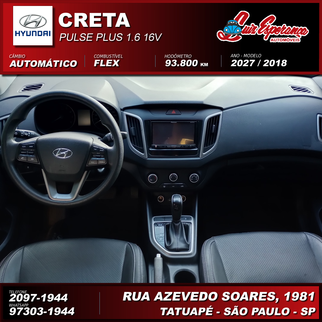 Hyundai Creta Pulse 1.6 Flex Branca 2018