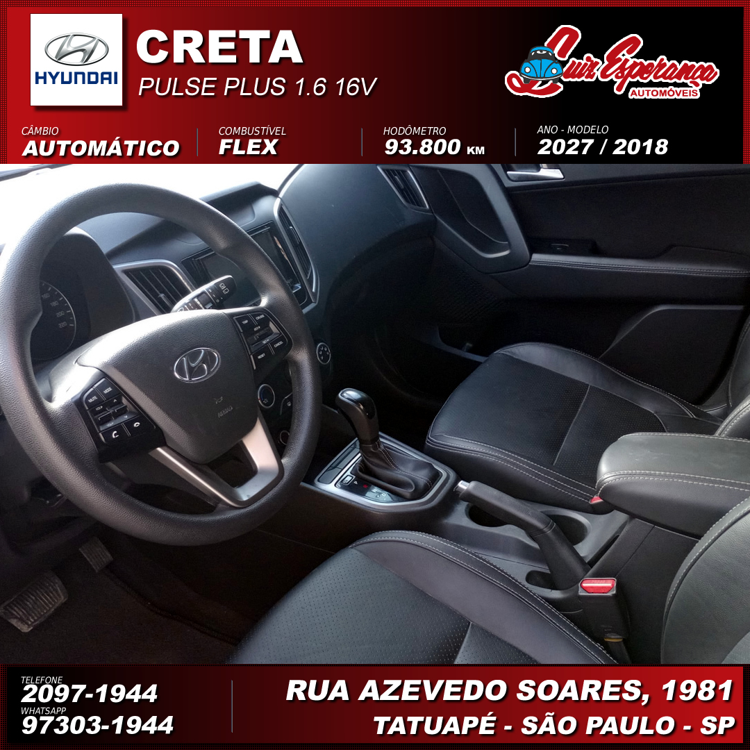 Hyundai Creta Pulse 1.6 Flex Branca 2018