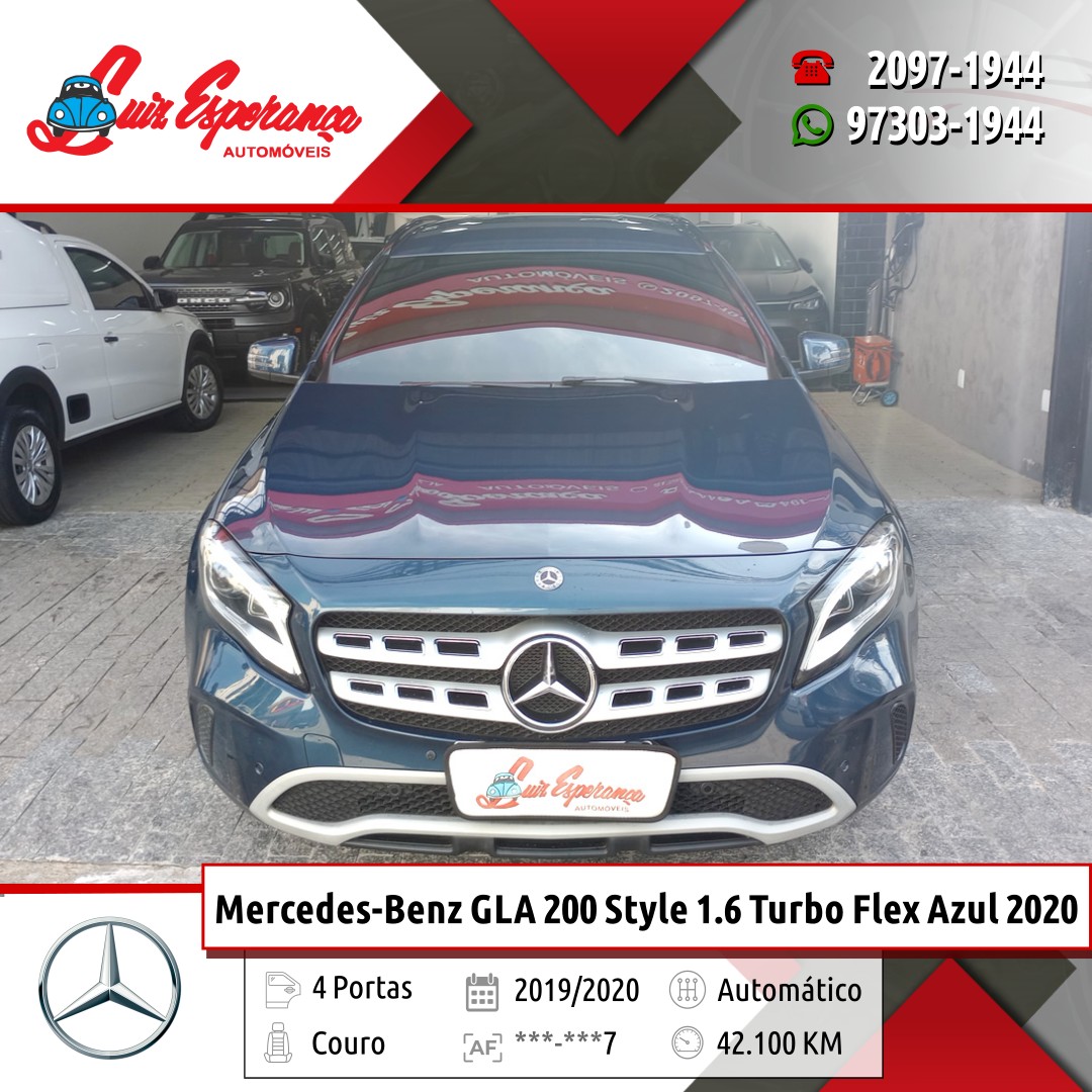 Mercedes-Benz GLA 200 Style 1.6 Turbo Flex Azul 2020