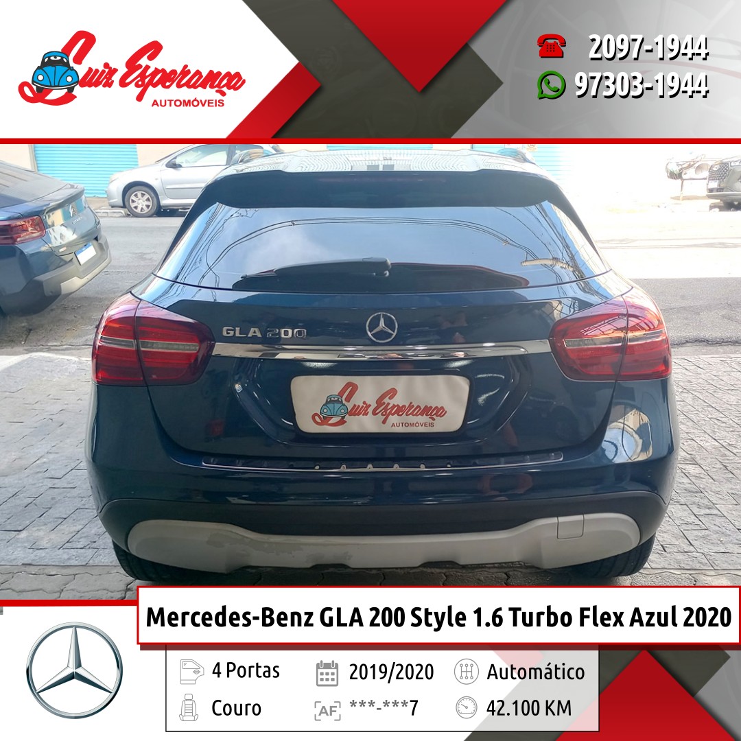 Mercedes-Benz GLA 200 Style 1.6 Turbo Flex Azul 2020