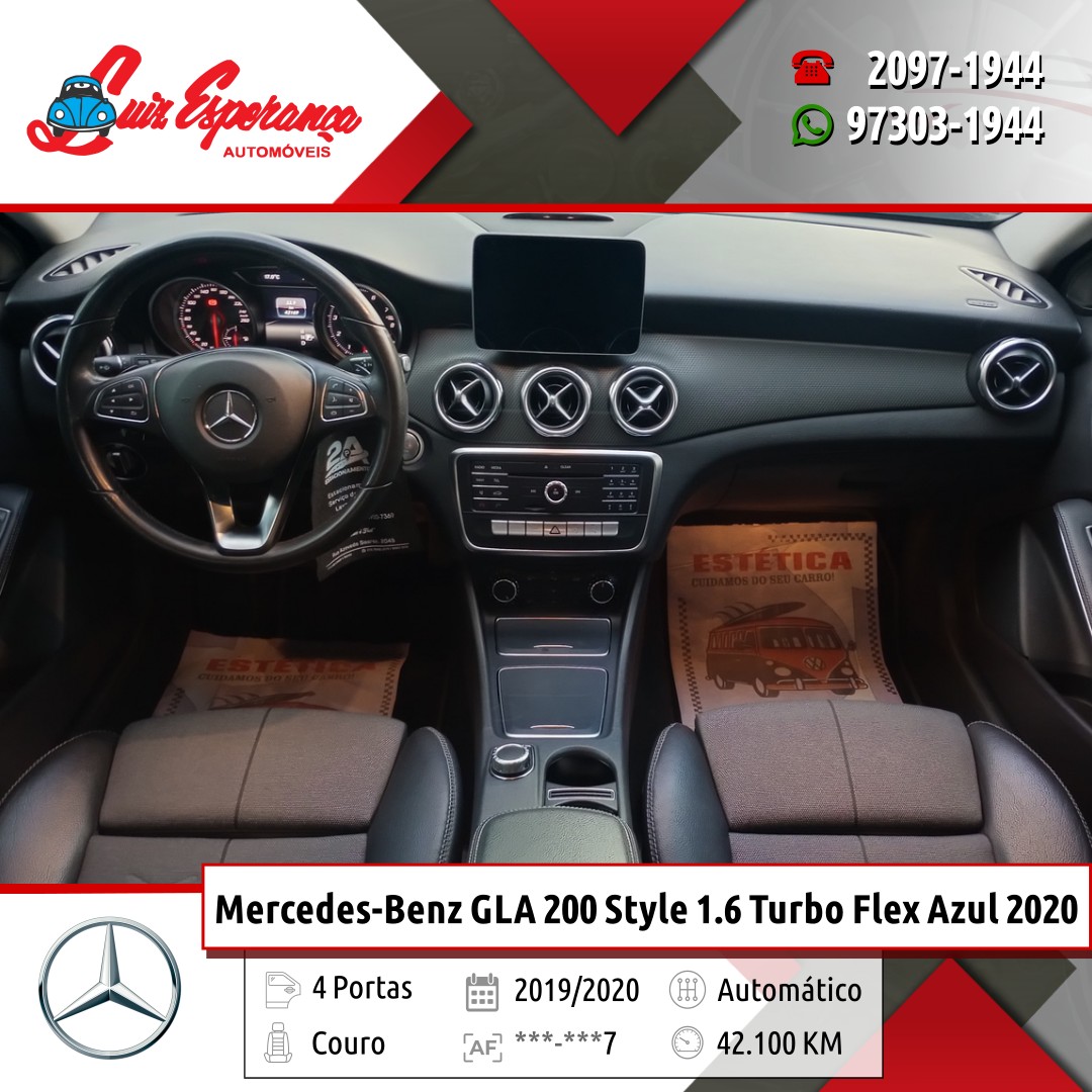 Mercedes-Benz GLA 200 Style 1.6 Turbo Flex Azul 2020