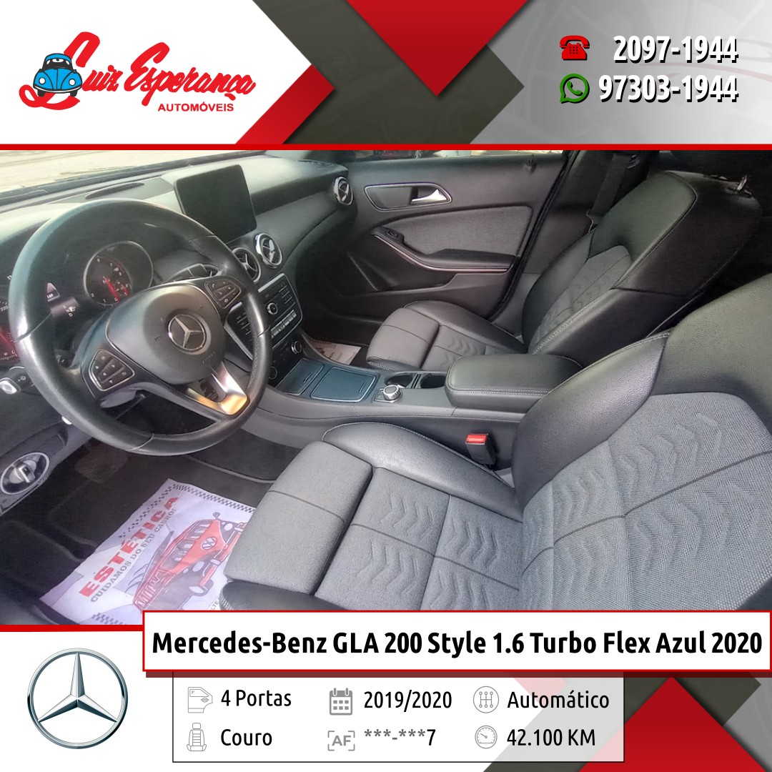 Mercedes-Benz GLA 200 Style 1.6 Turbo Flex Azul 2020