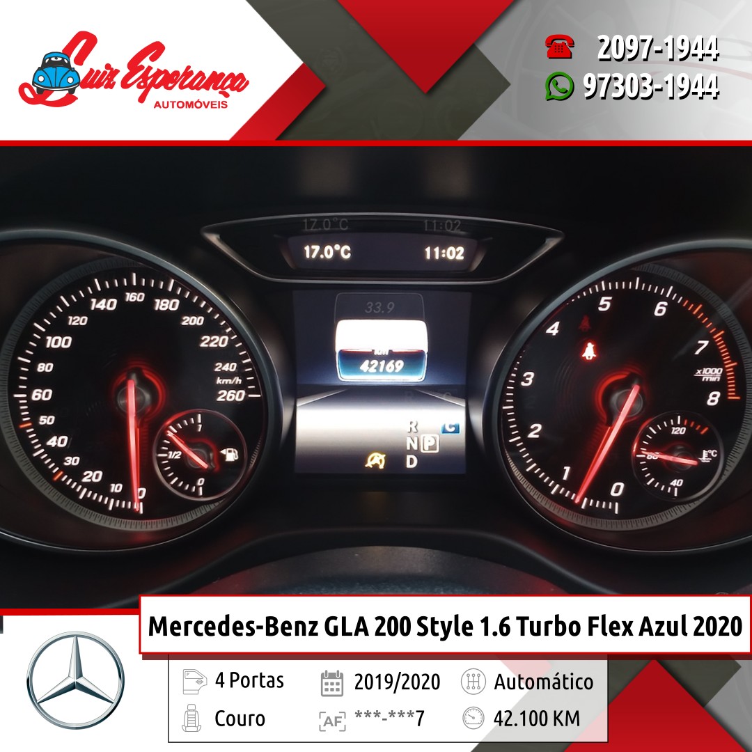 Mercedes-Benz GLA 200 Style 1.6 Turbo Flex Azul 2020