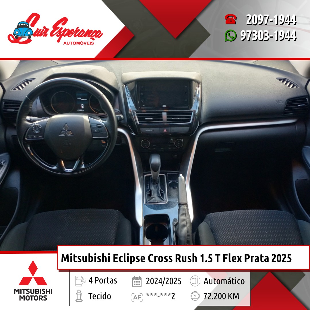Mitsubishi Eclipse Cross Rush 1.5 Turbo Flex Prata 2025