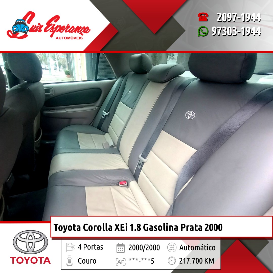 Toyota Corolla XEi 1.8 Gasolina Prata 2000