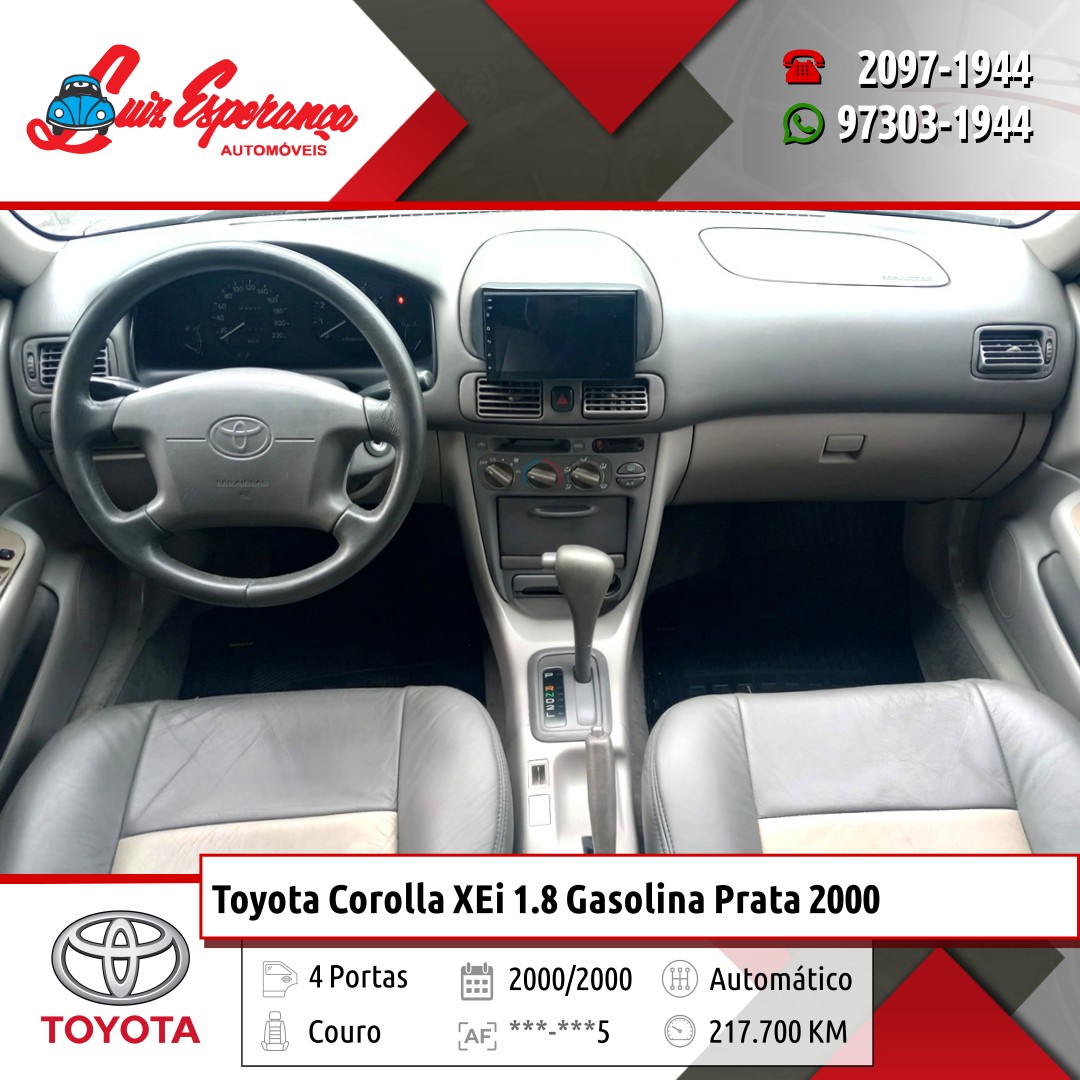 Toyota Corolla XEi 1.8 Gasolina Prata 2000