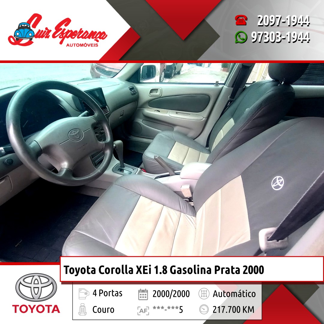 Toyota Corolla XEi 1.8 Gasolina Prata 2000