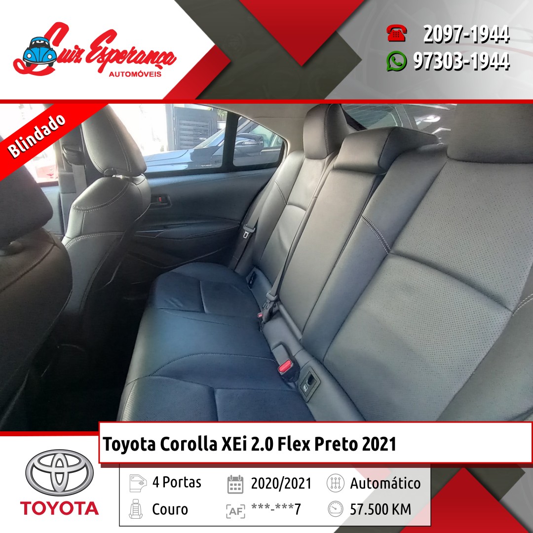 Toyota Corolla XEi 2.0 Flex Preto 2021