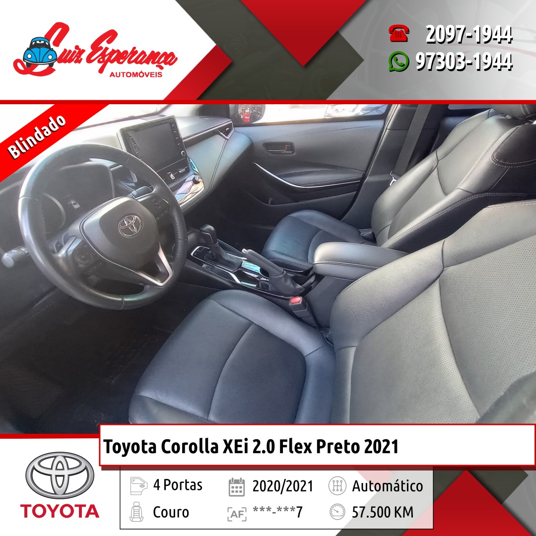 Toyota Corolla XEi 2.0 Flex Preto 2021
