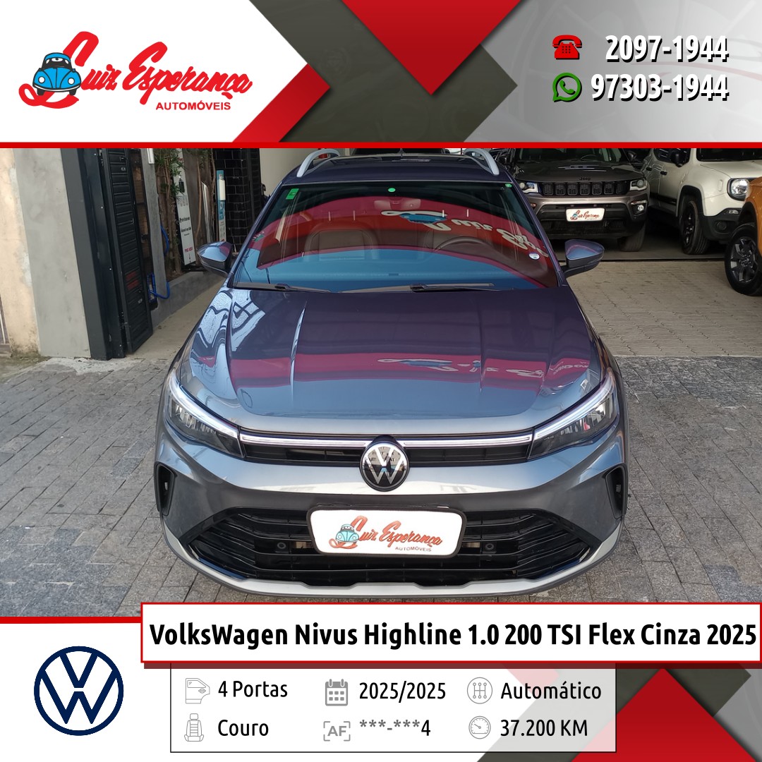 VolksWagen Nivus Highline 1.0 200 TSI Flex Cinza 2025