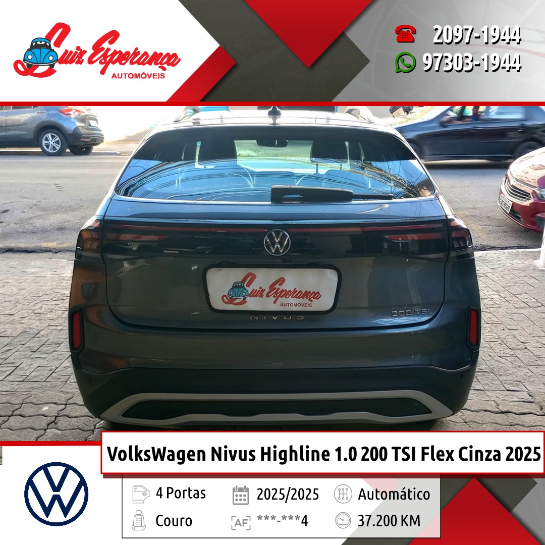 VolksWagen Nivus Highline 1.0 200 TSI Flex Cinza 2025