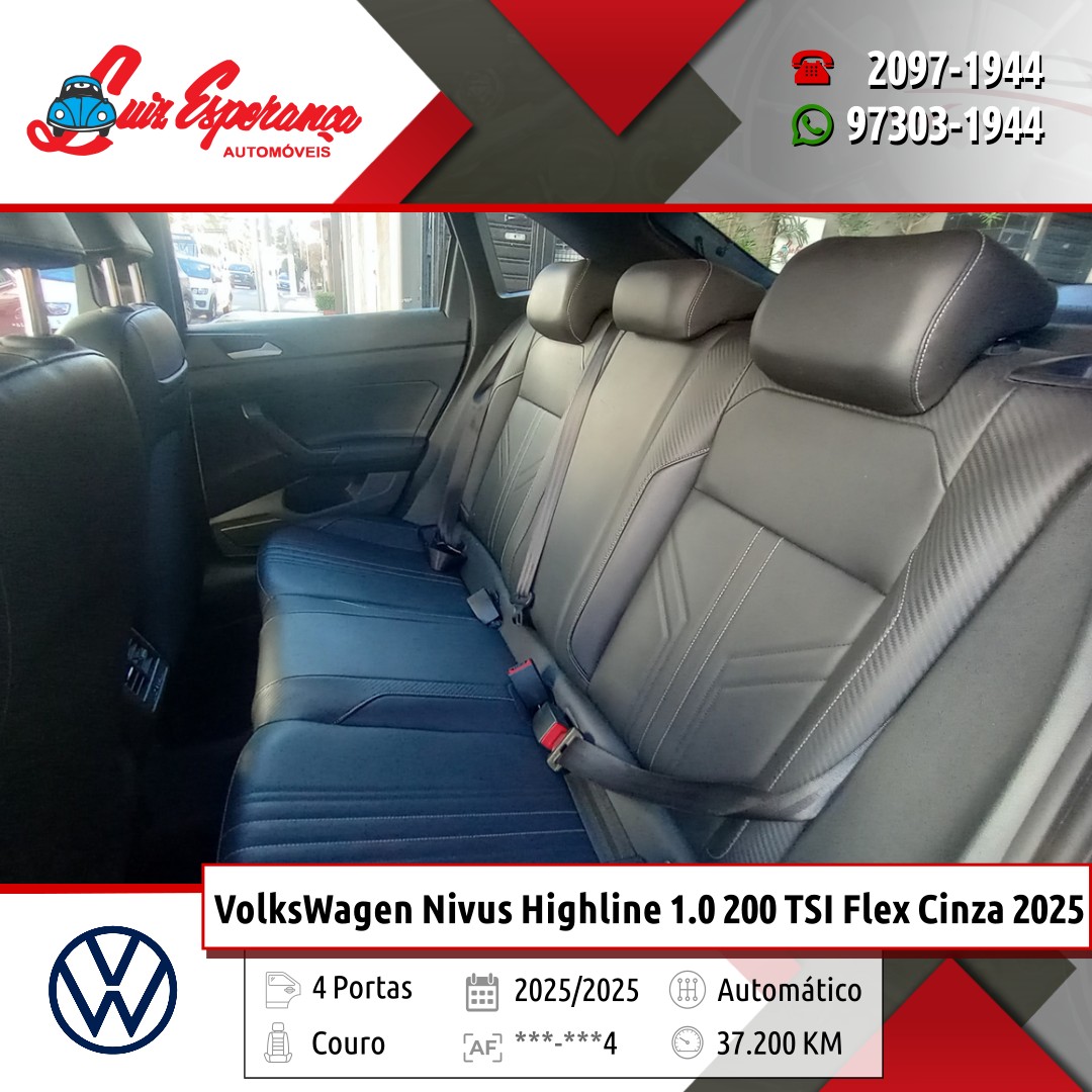 VolksWagen Nivus Highline 1.0 200 TSI Flex Cinza 2025