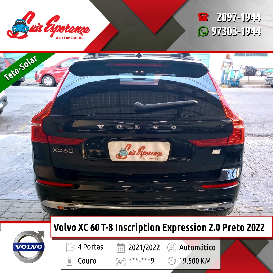Volvo XC 60 T-8 Inscription Expression 2.0 Híbrido Preto 2022