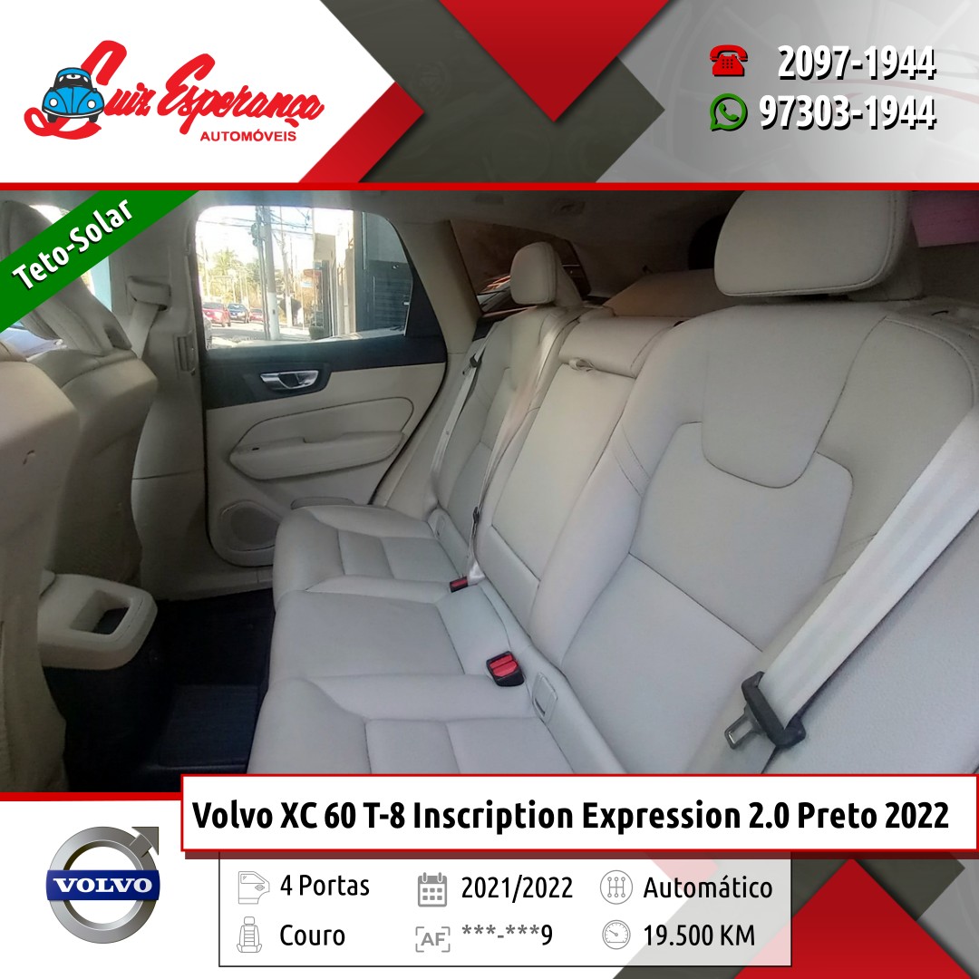 Volvo XC 60 T-8 Inscription Expression 2.0 Híbrido Preto 2022