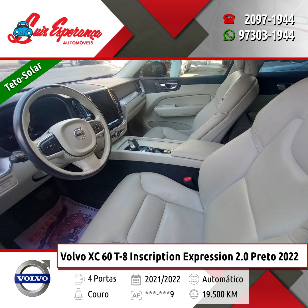 Volvo XC 60 T-8 Inscription Expression 2.0 Híbrido Preto 2022