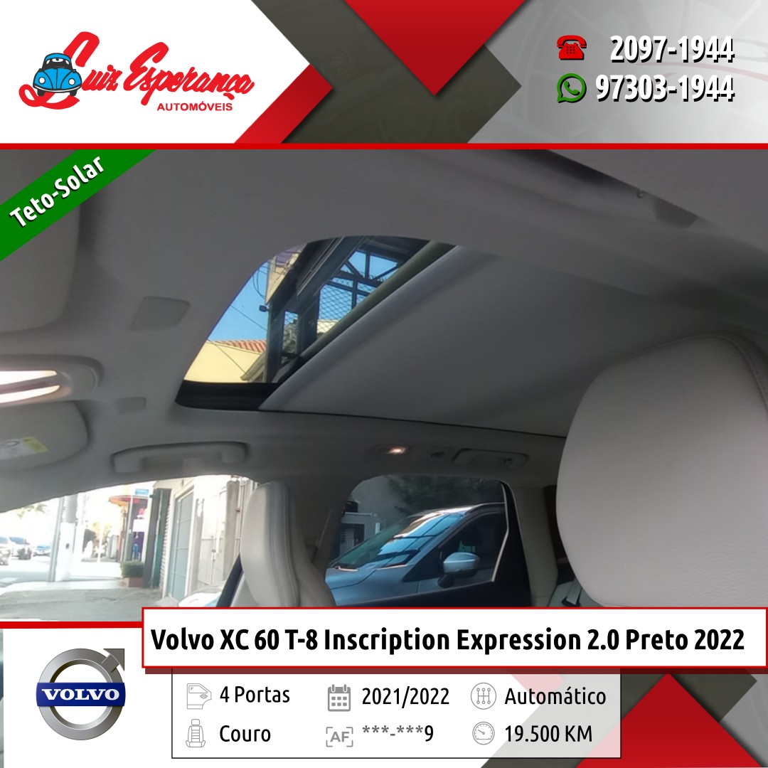 Volvo XC 60 T-8 Inscription Expression 2.0 Híbrido Preto 2022