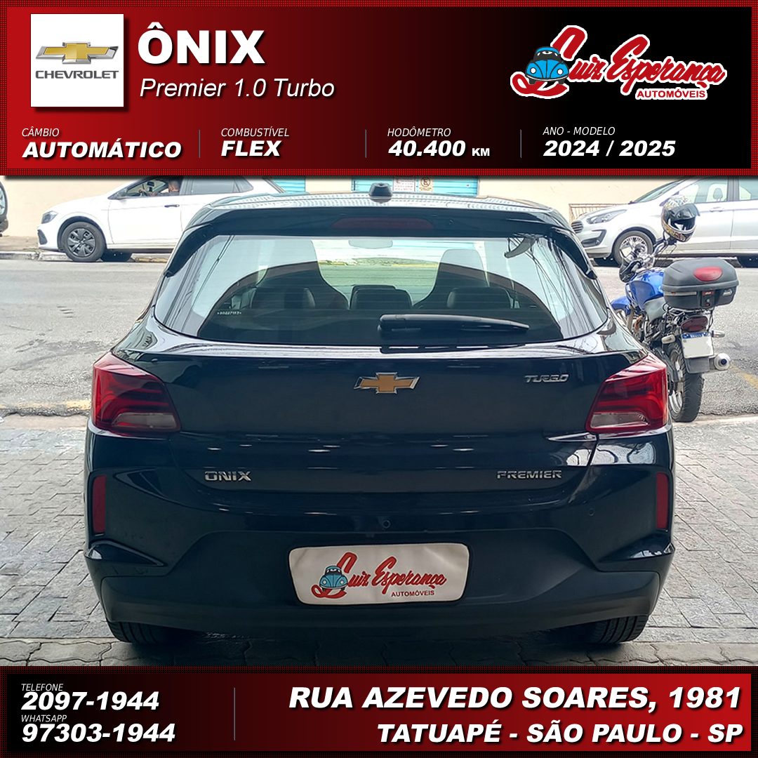 Chevrolet Oinx Hatch Premier 1.0 Turbo Flex Preto 2025