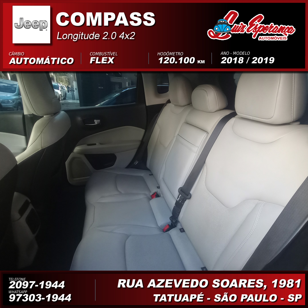 Jeep Compass Longitude 2.0 Flex Preto 2019
