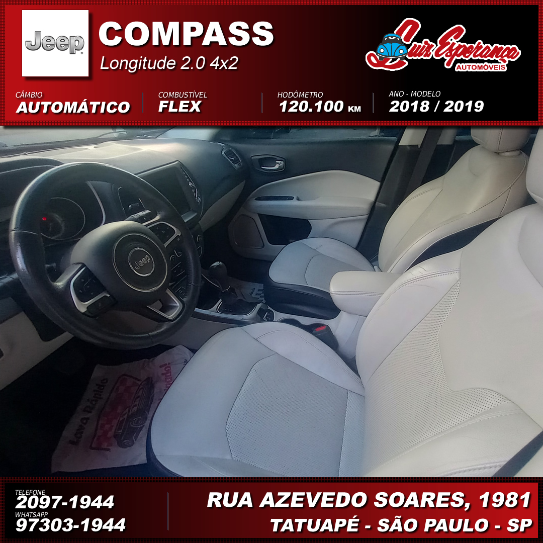 Jeep Compass Longitude 2.0 Flex Preto 2019