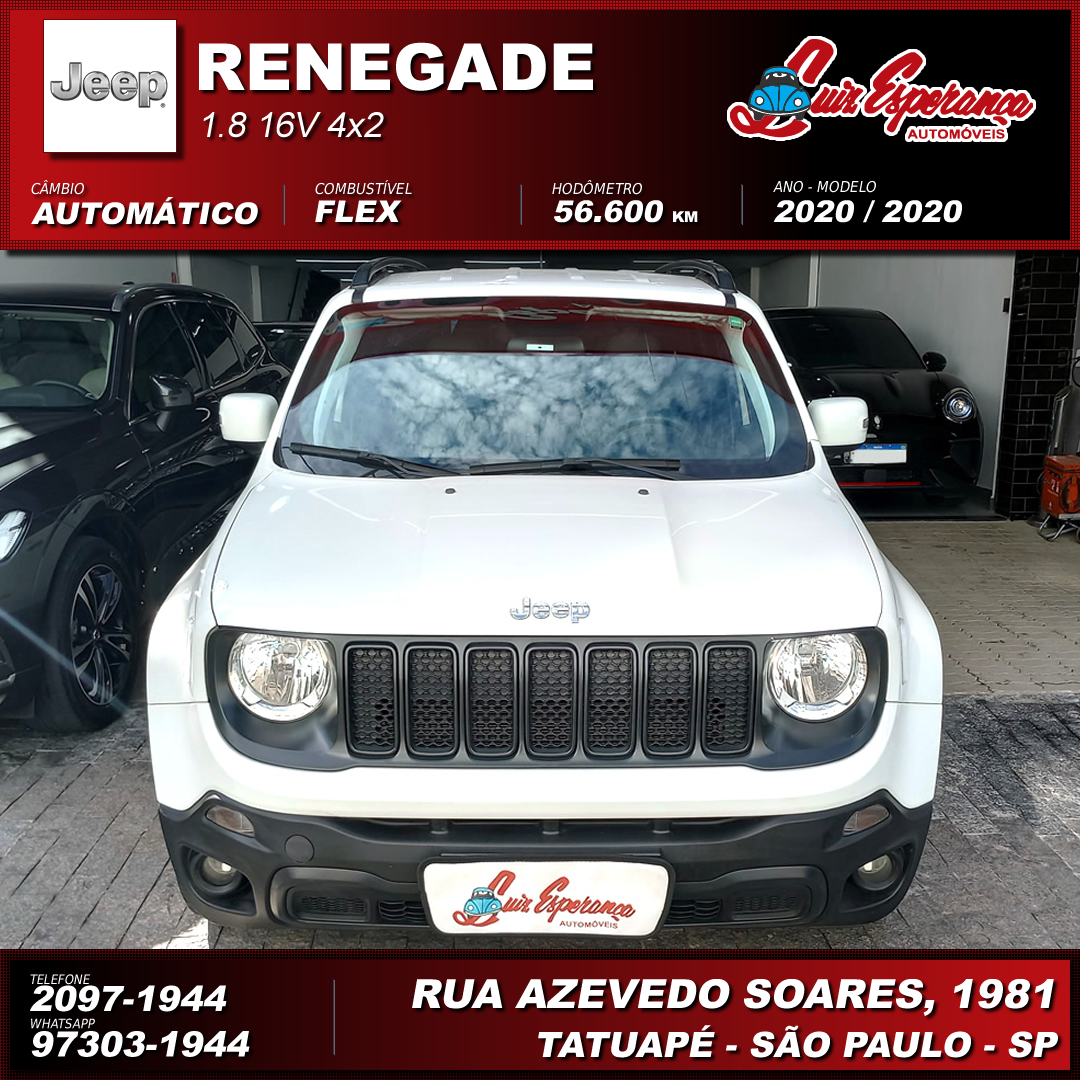 Jeep Renegade 1.8 Flex Branco 2020