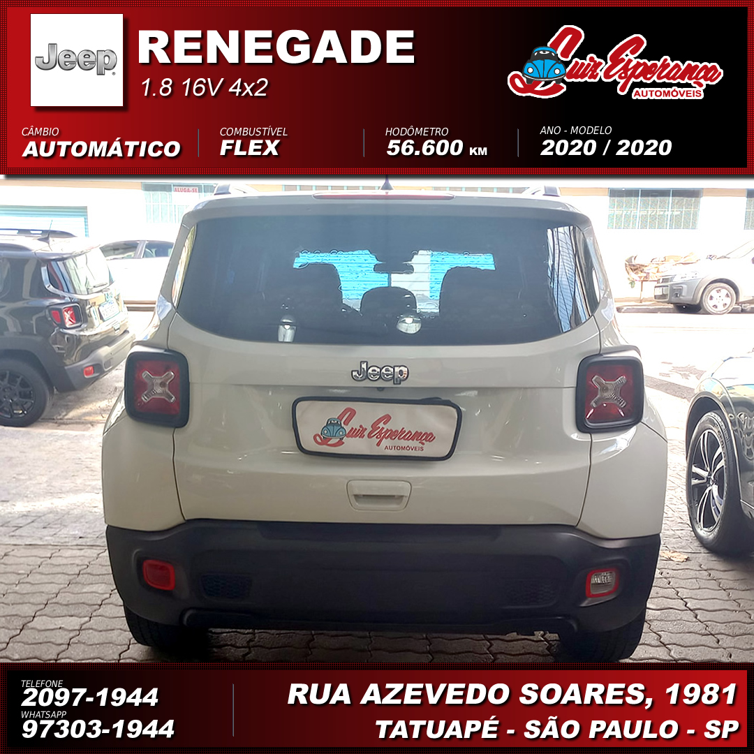 Jeep Renegade 1.8 Flex Branco 2020