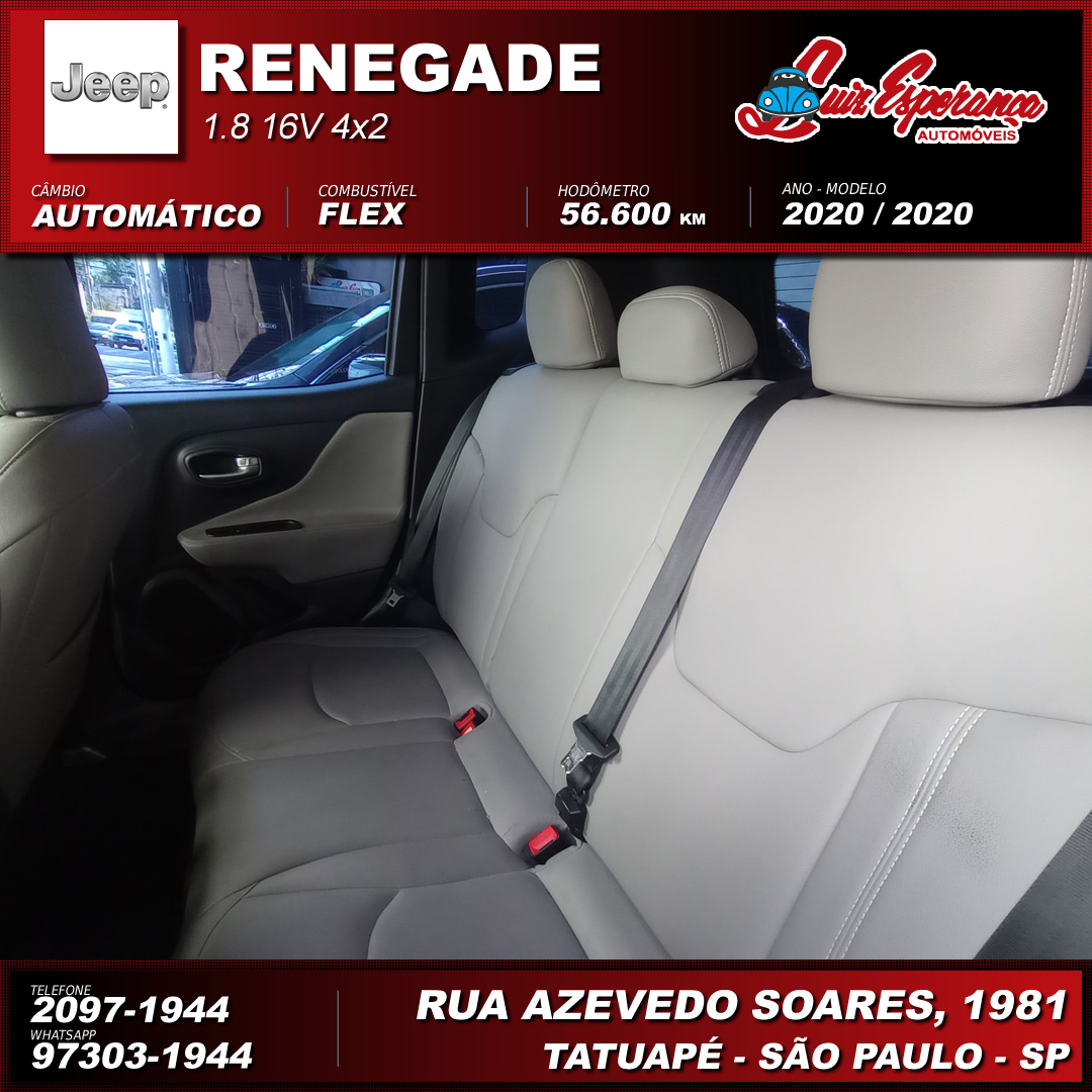 Jeep Renegade 1.8 Flex Branco 2020