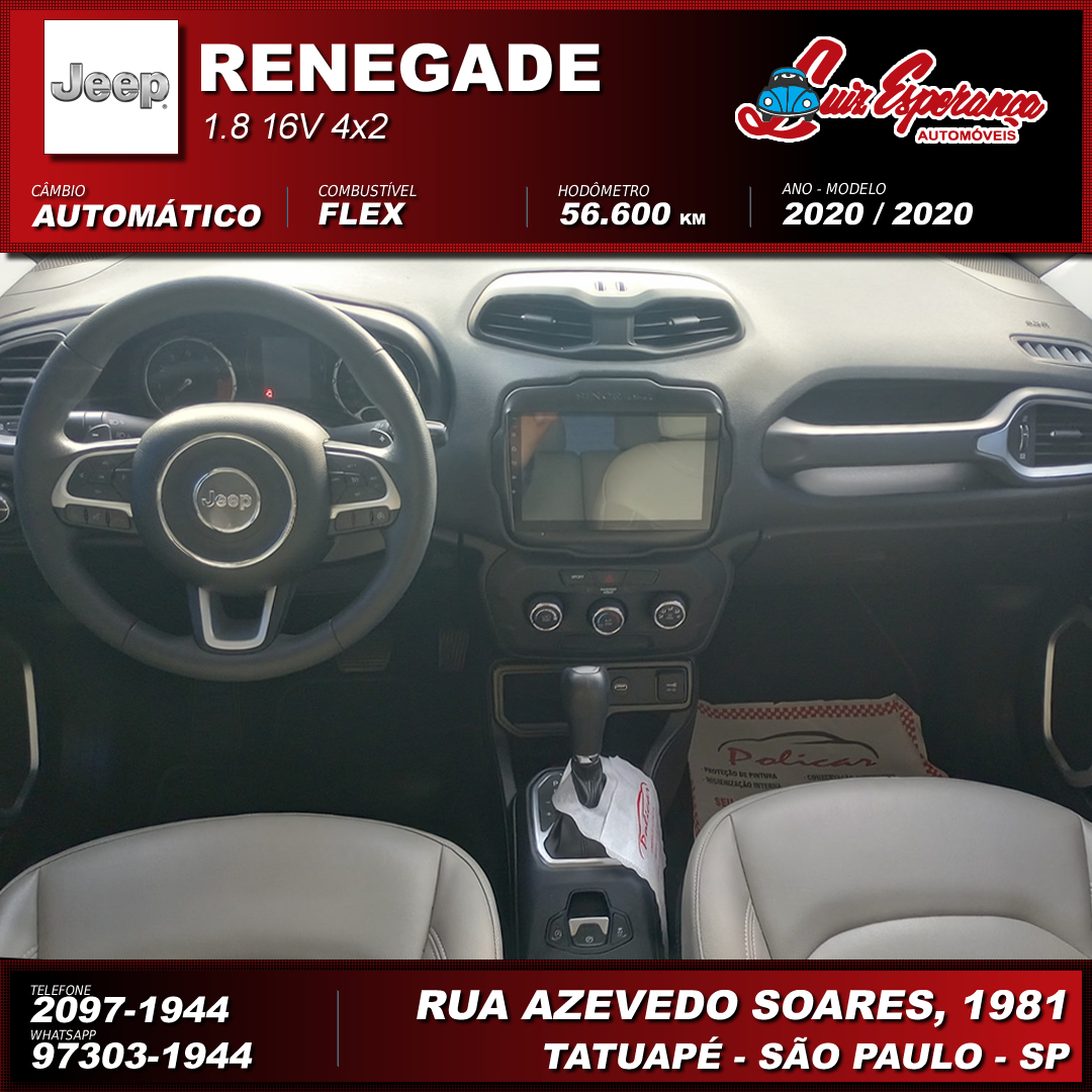 Jeep Renegade 1.8 Flex Branco 2020