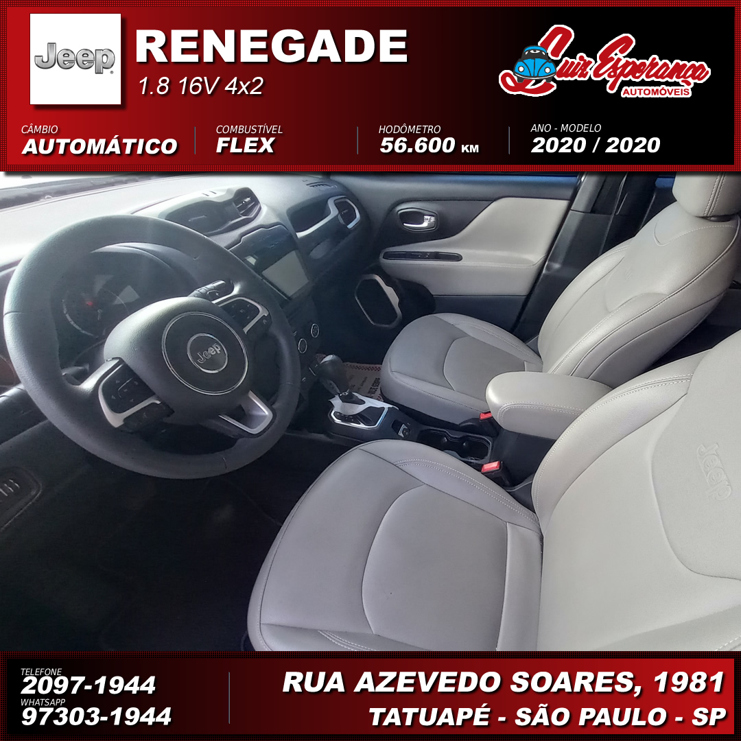 Jeep Renegade 1.8 Flex Branco 2020
