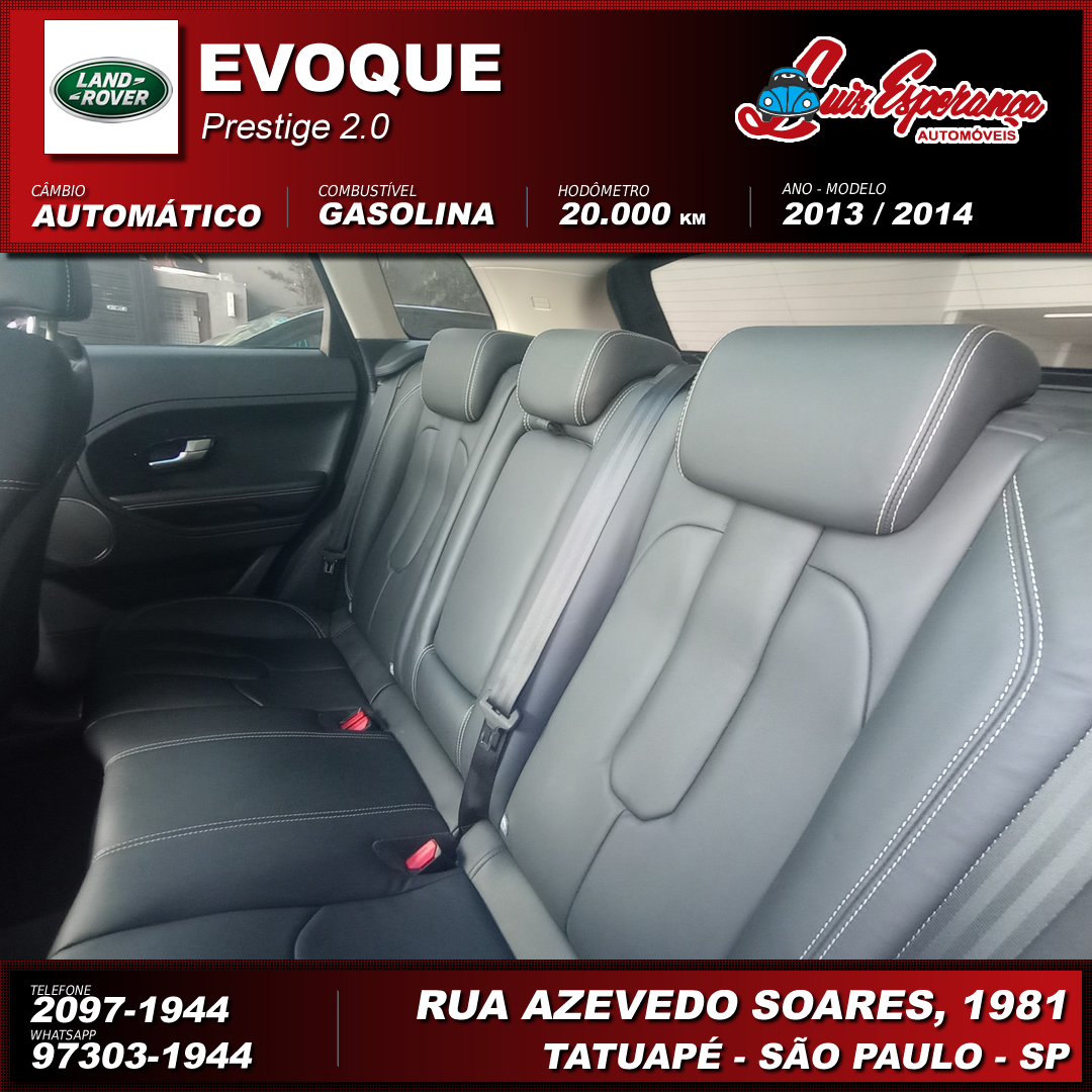 Land Rover Range Evoque Prestige 2.0 Gasolina Branco 2014