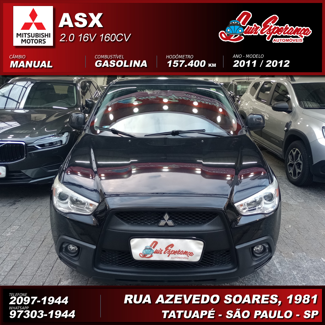 Mitsubishi ASX 2.0 Gasolina Preto 2012