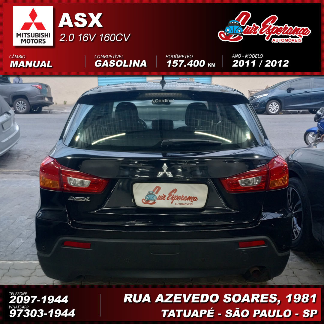 Mitsubishi ASX 2.0 Gasolina Preto 2012