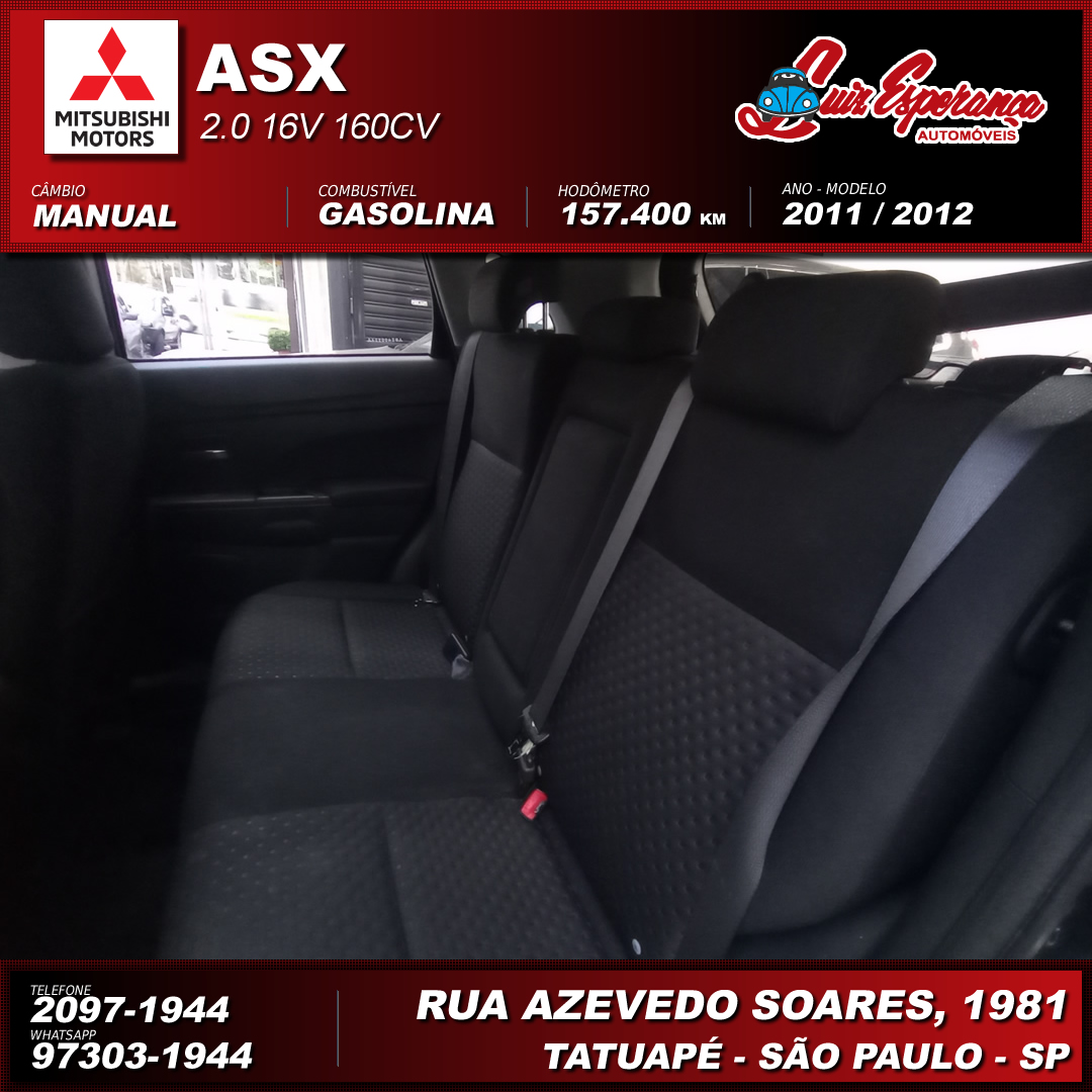 Mitsubishi ASX 2.0 Gasolina Preto 2012