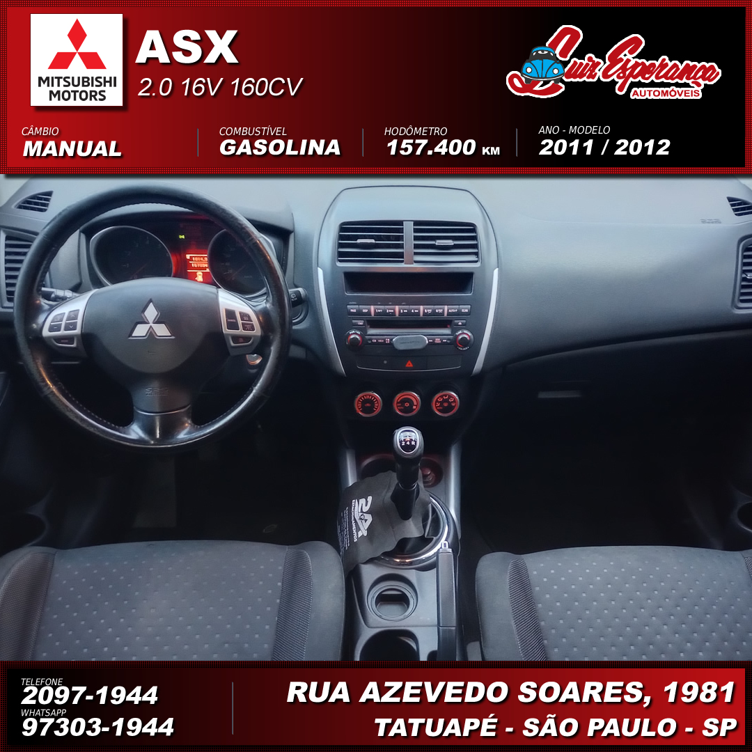 Mitsubishi ASX 2.0 Gasolina Preto 2012