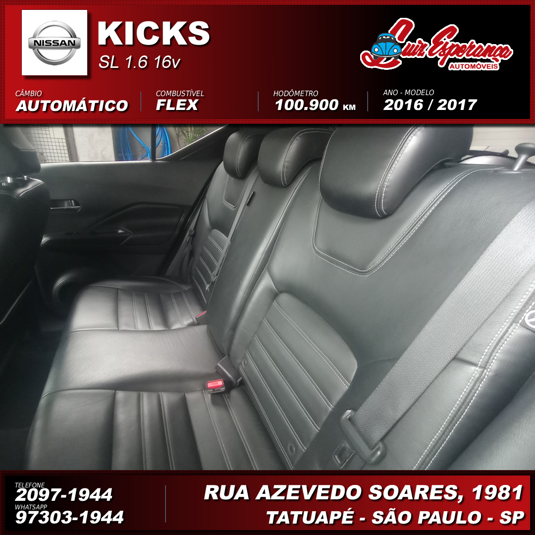 Nissan Kicks SL 1.6 Flex Cinza 2017
