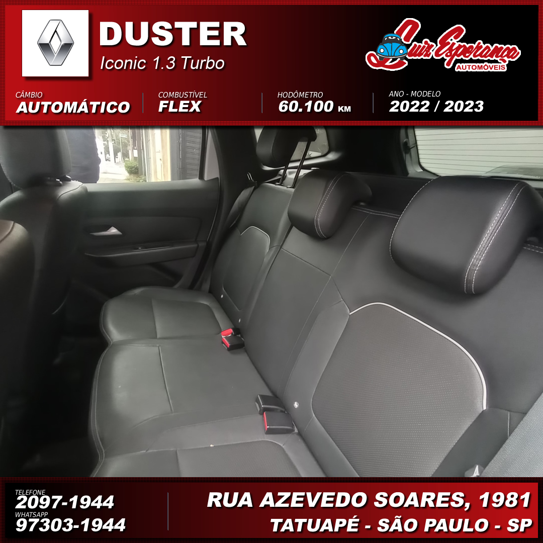 Renault Duster Iconic 1.3 Turbo Flex Prata 2023