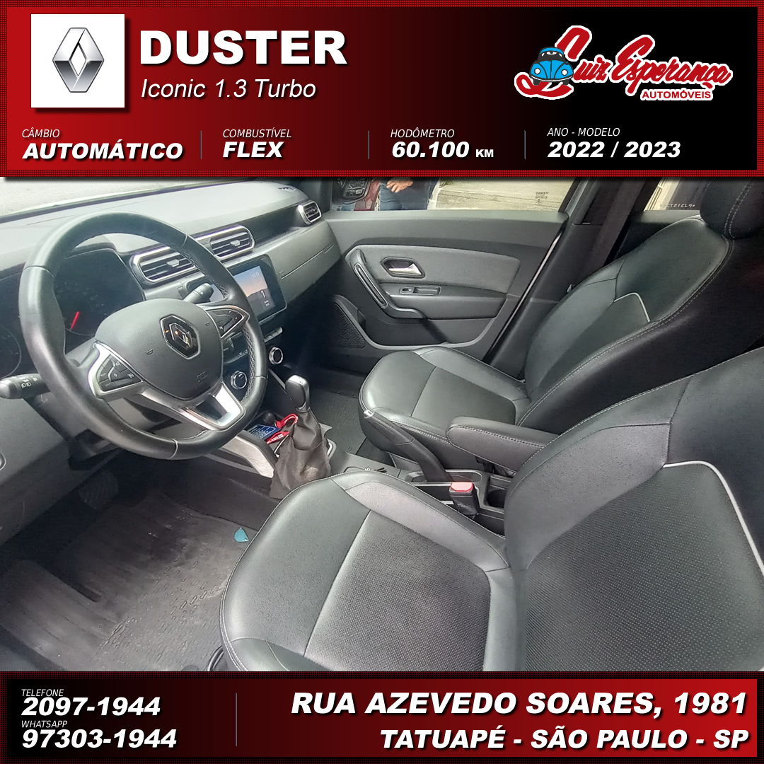 Renault Duster Iconic 1.3 Turbo Flex Prata 2023