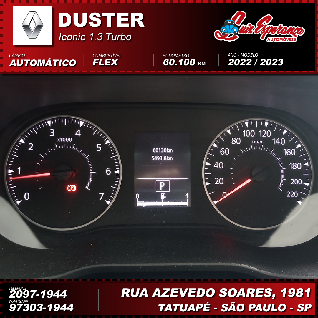 Renault Duster Iconic 1.3 Turbo Flex Prata 2023