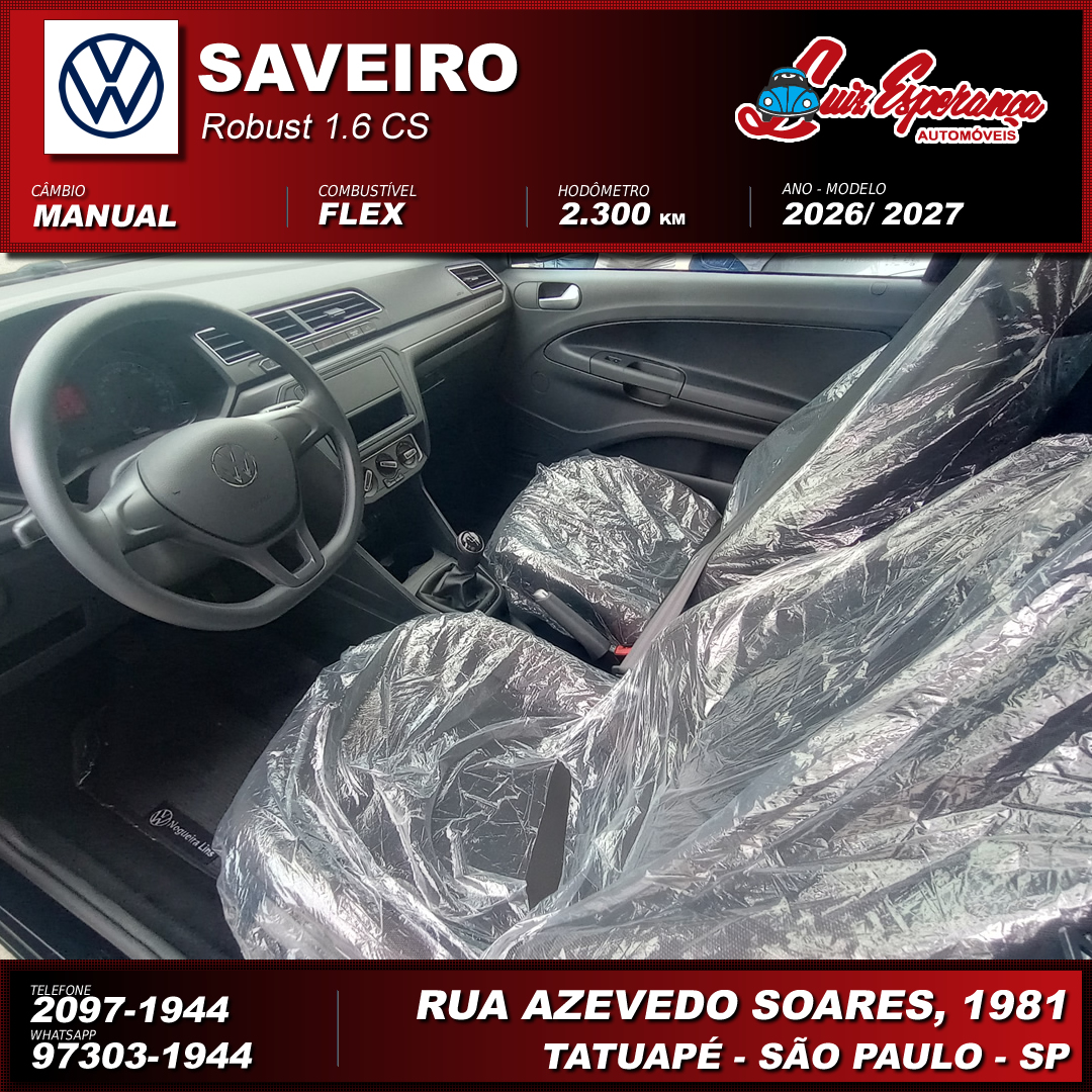 VolksWagen Saveiro Robust 1.6 Flex Preto 2027