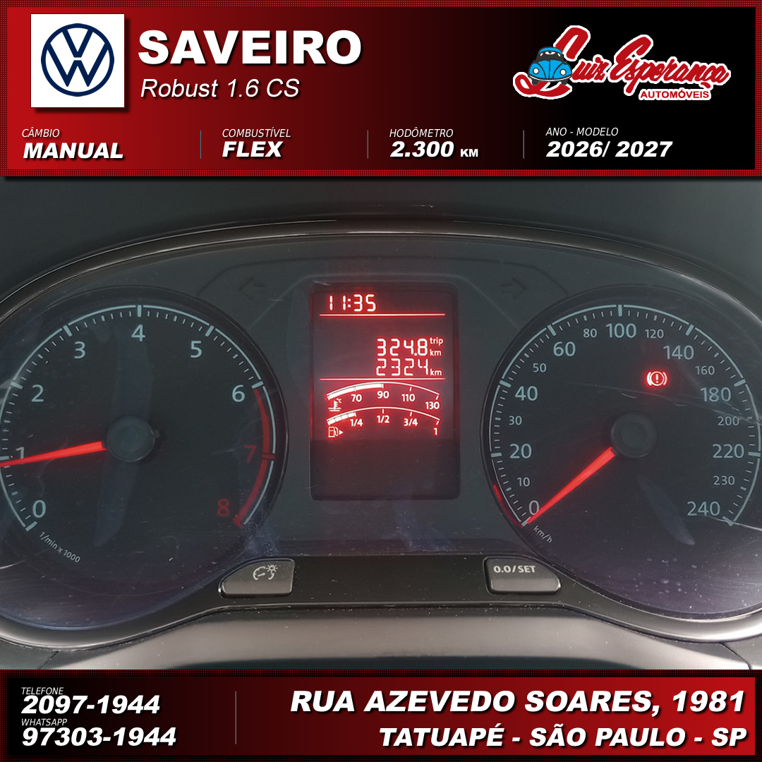 VolksWagen Saveiro Robust 1.6 Flex Preto 2027