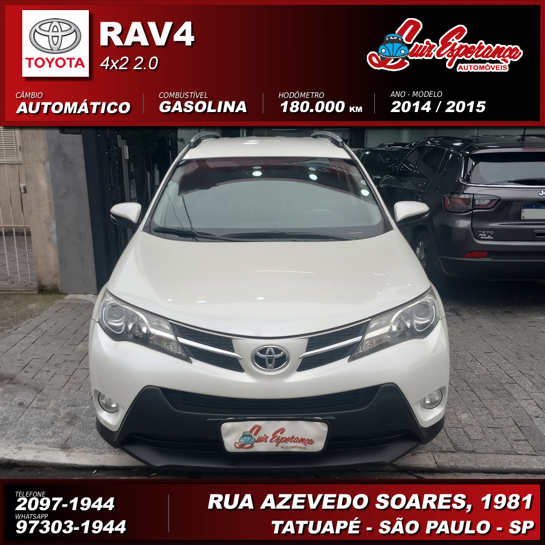 Toyota RAV4 2.0 Gasolina Branco 2015