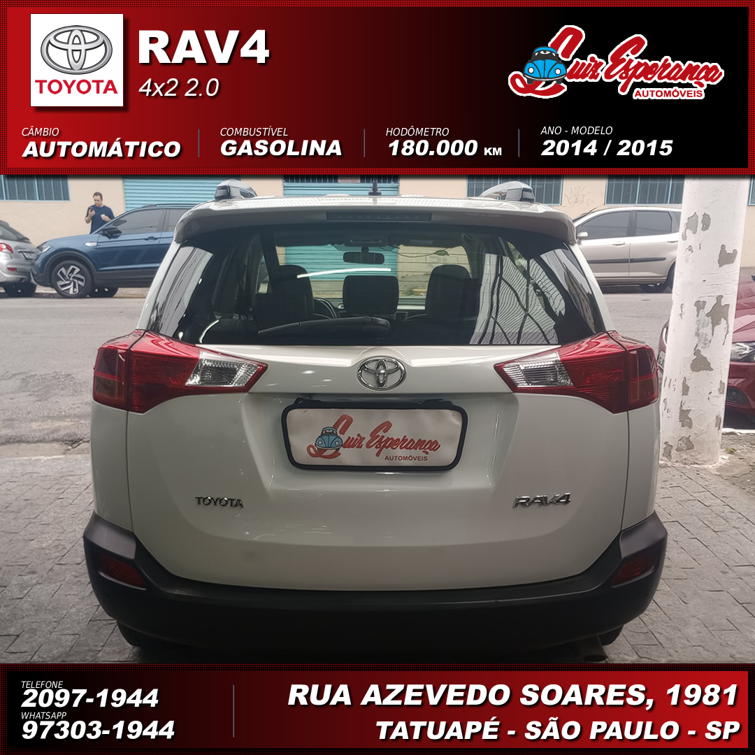 Toyota RAV4 2.0 Gasolina Branco 2015