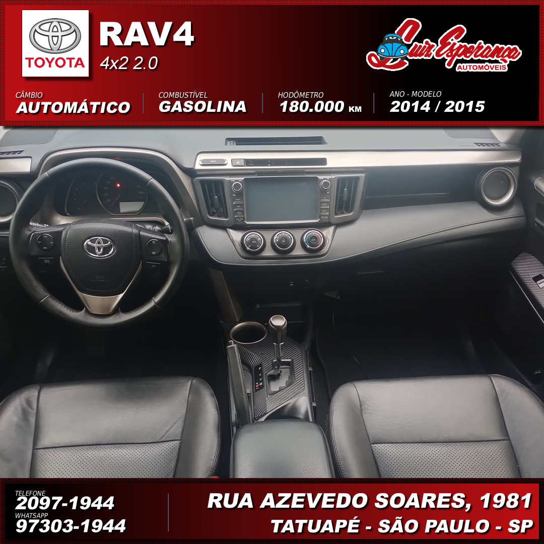 Toyota RAV4 2.0 Gasolina Branco 2015